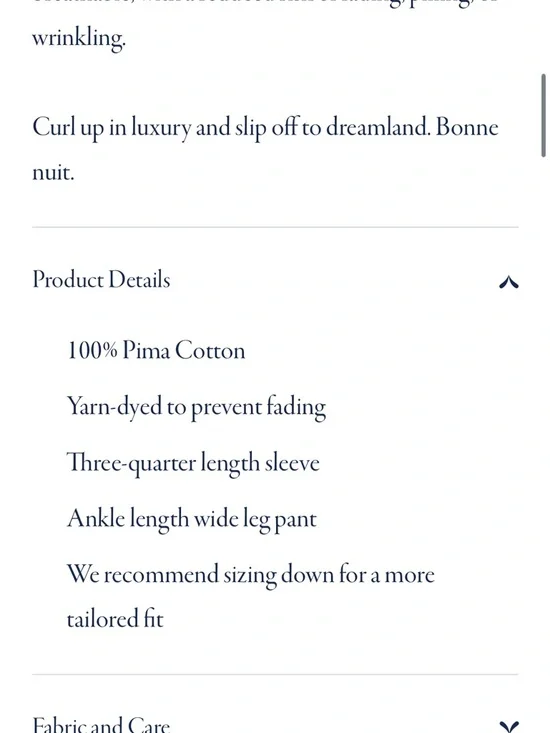 Petite Plume Olivia Wide Leg Pima Cotton Pajamas - Picture 6 of 7